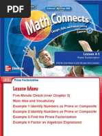 Download Lesson 41 - Prime Factorization by ehystad SN22630005 doc pdf