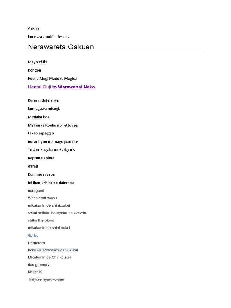 Nerawareta Gakuen Hentai Ouji To Warawanai Neko PDF Mystery
