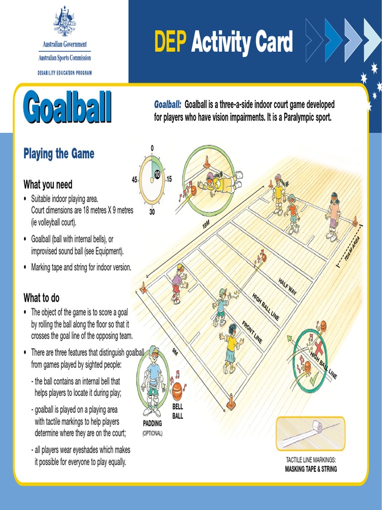 Goal Ball Recreation Hobbies