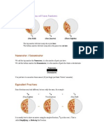 Slice A Pizza, and You Will Have Fractions:: Numerator / Denominator