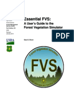 Essential FVS: A User's Guide To The Forest Vegetation Simulator