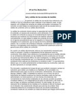 M Del Pino Medina Brito - Fiabilidad y Validez de Las Escalas de Medida