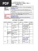 Download Bio 102 Syllabus by xyayax SN226328172 doc pdf