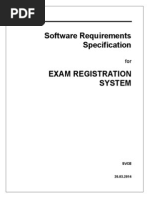 SRS On Online Exam Registration System