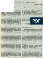 Reflexiones Sobre El Concepto Realidad Nacional