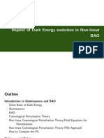 Imprint of Dark Energy Evolution in Non-Linear BAO: Saksith Jaksri May 16, 2014