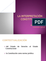 Interpretacion Constitucional