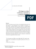 Revista Anthropologicas Os Leigos No Altar Catolicismo Carismatico e Controle Eclesiastico