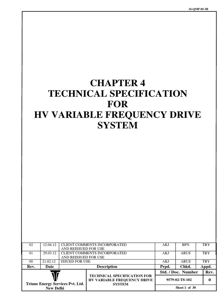 4.VFD Spec. Rev.1 | PDF | Power Inverter | Transformer