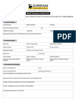 New Motor Insurance Claim Form