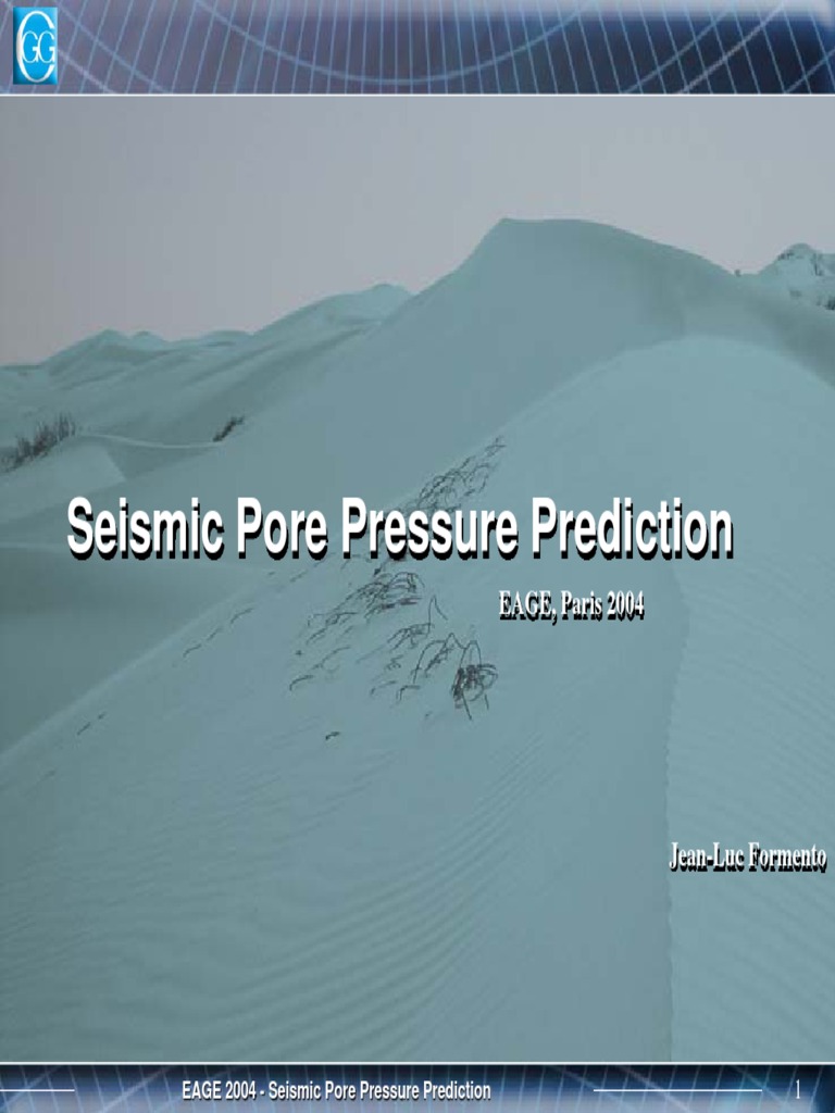 Seismic Pore Pressure Prediction Methods | PDF | Reflection Seismology ...