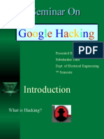 Seminar On Google Hacking