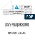 Maths T Paper 1 2009 Johor - Marking Scheme