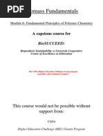 Module 6 Fundamentals of Polymer Chemistry