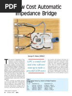 A Low Cost Automastic Impedance Bridge