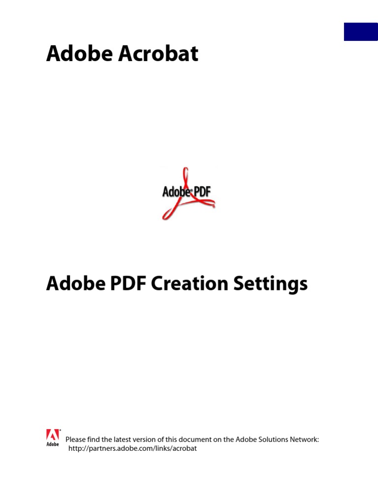 Adobe PDF Creation Guide | PDF