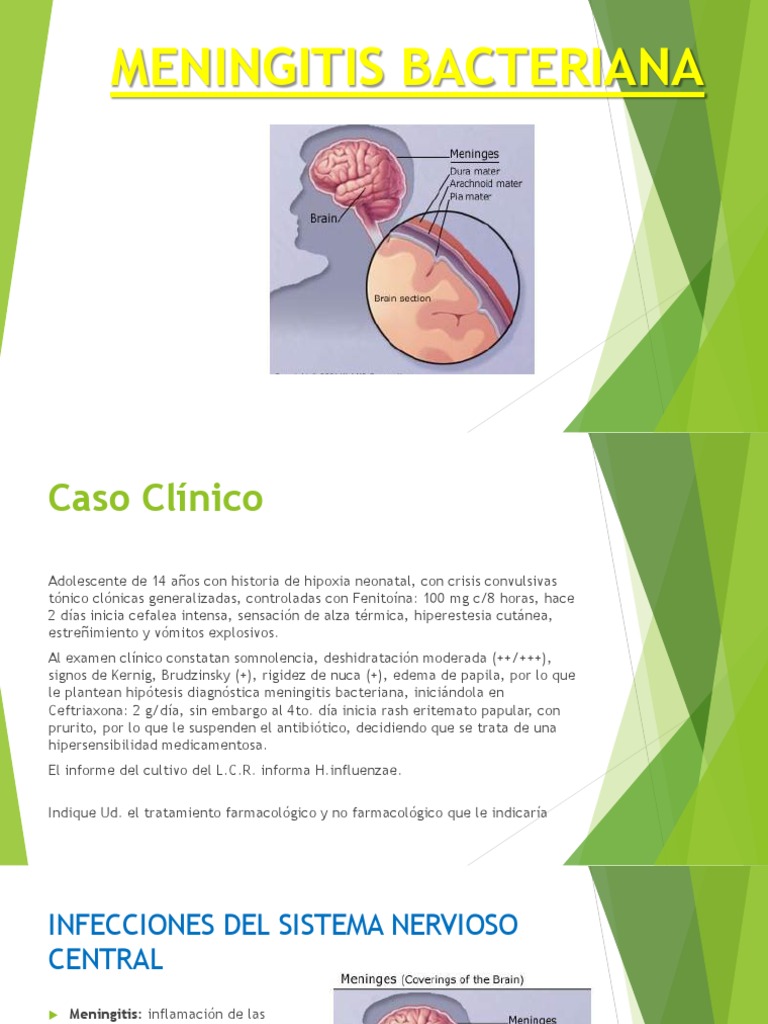 Caso Clínico de Meningitis Bacteriana en Adolescente | PDF | Meningitis ...