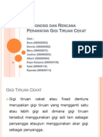 Prognosis Dan Rencana Perawatan Gigi Tiruan Cekat