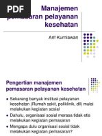 Download Manajemen Pemasaran Pelayanan Kesehatan 3 by anon_930584355 SN226440702 doc pdf