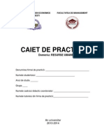 Caiet Practica Resurse Umane