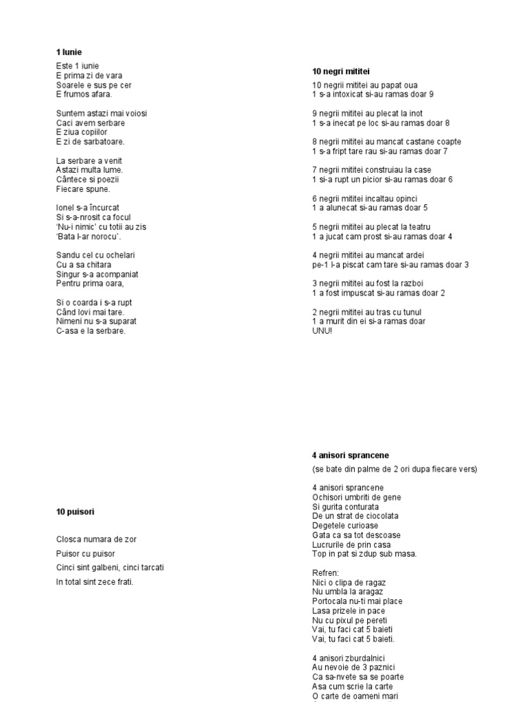 Cantece Versuri PDF
