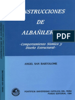 Construcciones de Albanileria - Comportamiento Sismico - A. San Bartolome - 1994 - (Univ Peru)