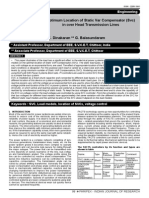 Optimum Location of Static Var Compensator (SVC) in Over Head Transmission Lines C. Dinakaran G. Balasundaram