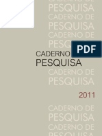 Caderno de Pesquisa 2011