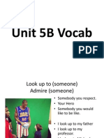 Unit 5b Vocab