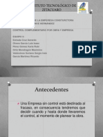 5.6 Control Complementario Por Obra y Empresa