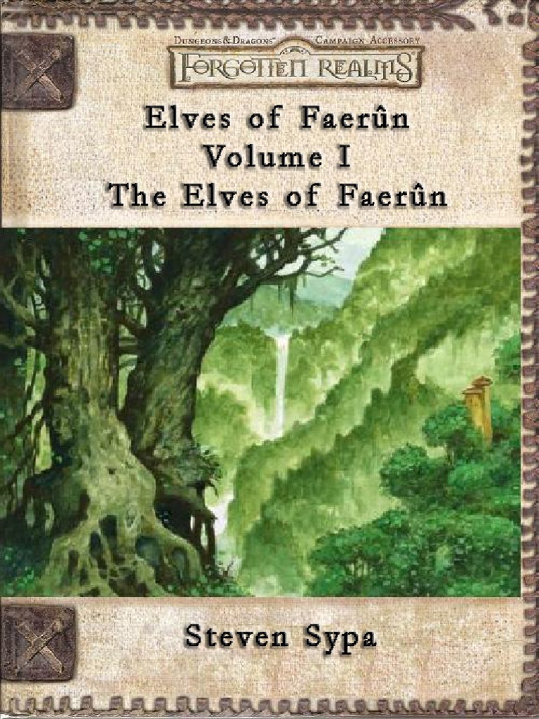 Elves of Faerun Volume I PDF Elf (Dungeons & Dragons) Drow (Dungeons & Dragons)