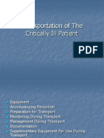 Transportation of the Critically Ill Patient