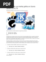 Cómo Instalar Una Interfaz Gráfica en Ubuntu Server 12