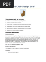 Download Cardboard Chair Design Brief by Randy Stribley SN2264633 doc pdf