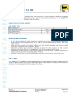 Characteristics (Typical Figures) Agip Grease 33 FD NLGI Consistency 3