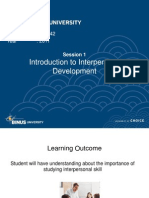 Introduction To Interpersonal Development: Course Name: CB142 Year: 2011