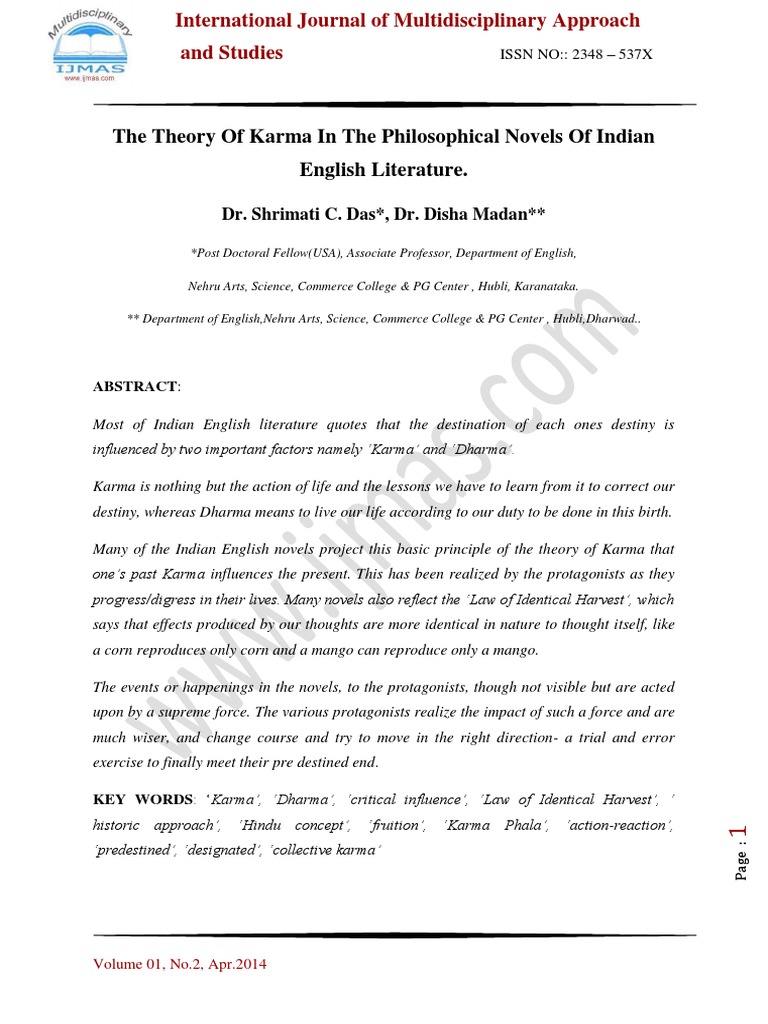 the-theory-of-karma-in-the-philosophical-novels-of-indian-english