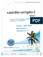 Contrôles Semestre 2 SMPC Et SMA Tome 2 Www.livrebooks.com