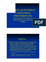 Psf Diversas Categorias Profissionais Definindo Um Fazerestrategia Saude Familia[1]