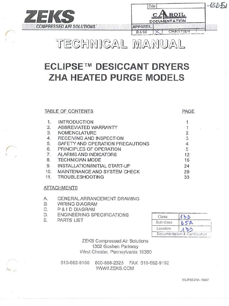Zeks Compressed Air Solutions Download Free PDF Hvac Clothes Dryer