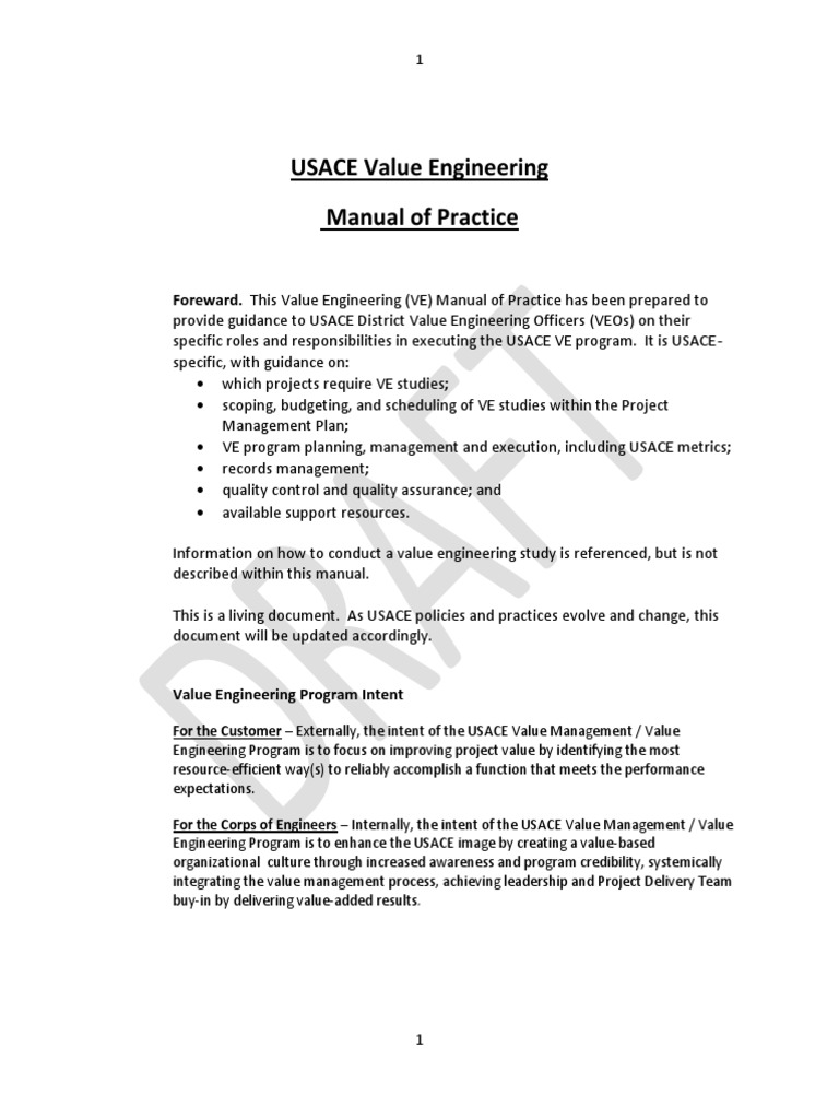 Draft Ve Mop_10apr2012 United States Army Corps Of Engineers