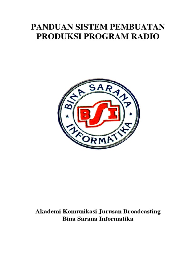Panduan Produksi Program Radio | PDF