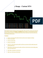 Custom MT4 Average Daily Range Indicator