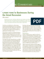 Credit Flows To Businesses During The Great Recession: Conomic Ommentary