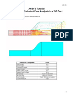 Ansys Flotran 2d Duct problem