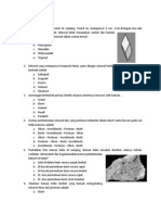 SOAL PILIHAN GANDA GEOLOGI