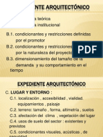 Expediente Arquitectónico y Programacion