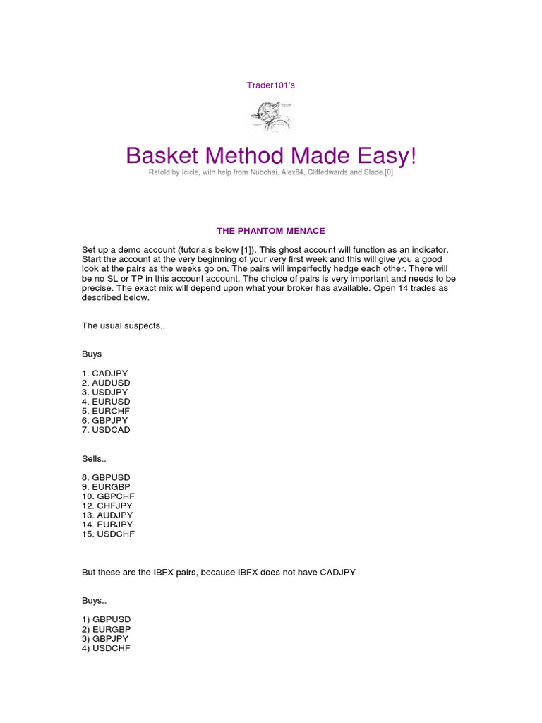 The Basket Method A Guide to Trading Multiple Currency Pairs Based on