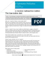 NIH Low Iodine Diet For Nuclear Med