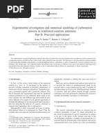 Experimental investigation and numerical modeling of carbonation